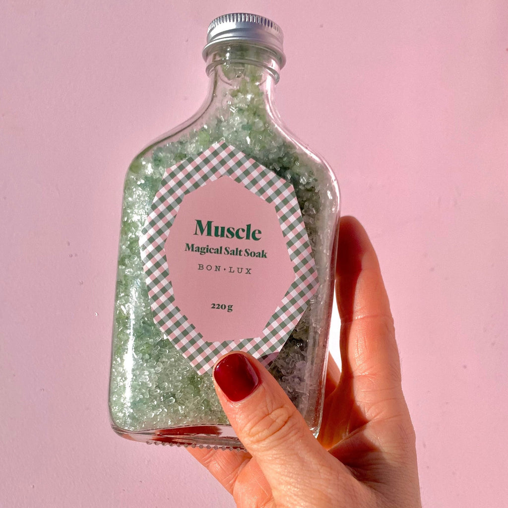 Muscle Magical Salt Soak - Glass Bottle