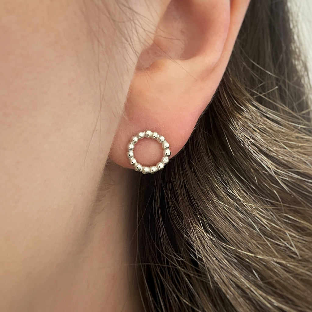 Pearl Studs - Recycled Silver