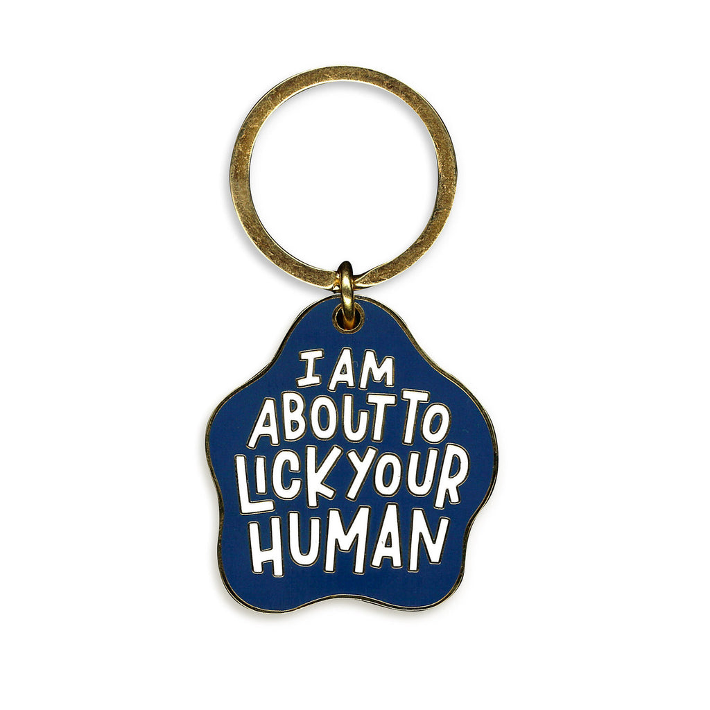 I am about to lick your Human Dog Tag