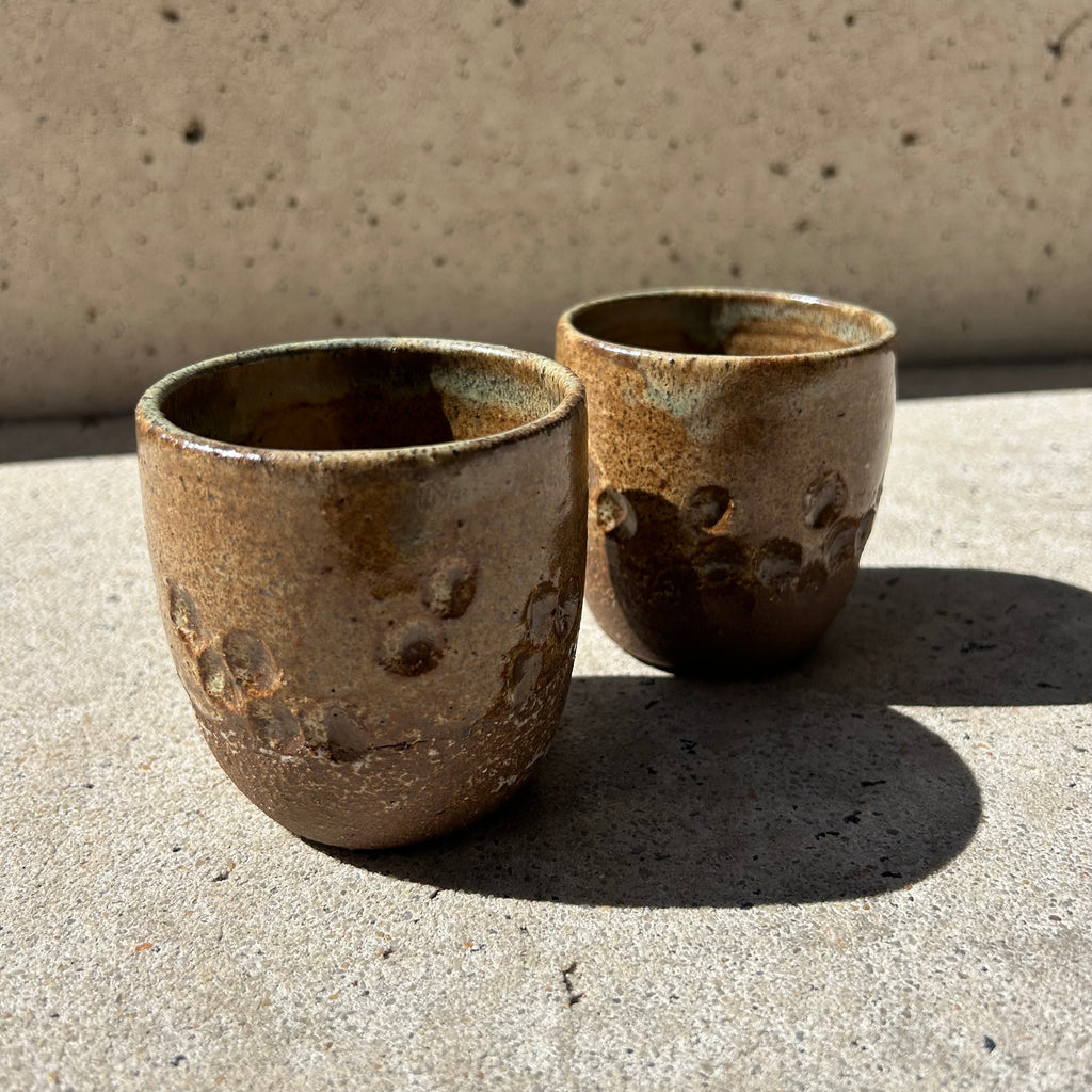 Ceramic Tumbler - Etched Earth