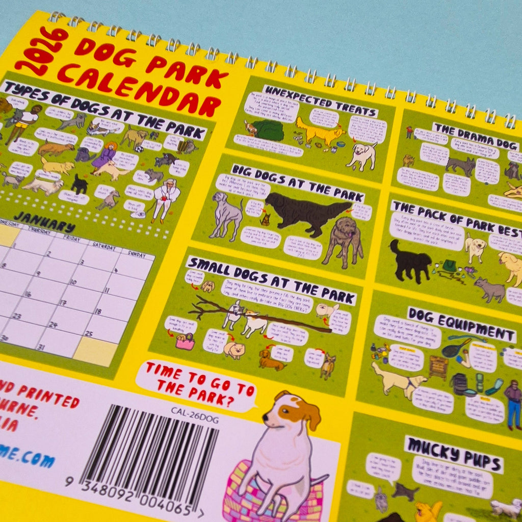 2026 Dog Park Calendar