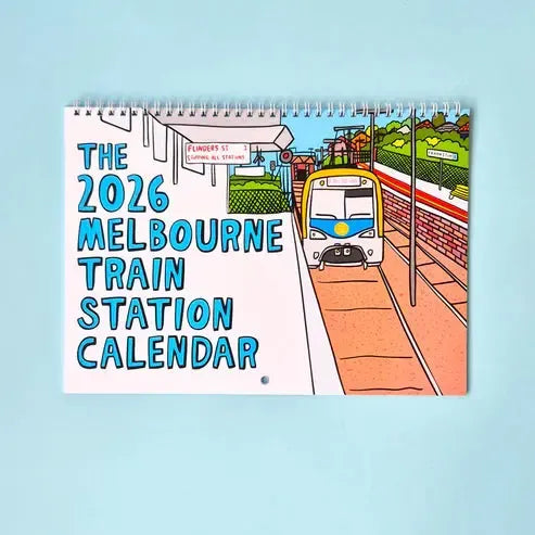 2026 Melbourne Train Station Calendar