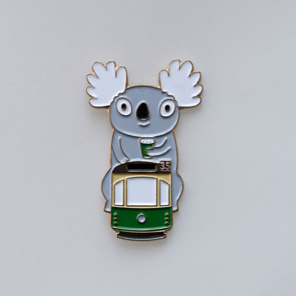 Tram Koala Enamel Pin