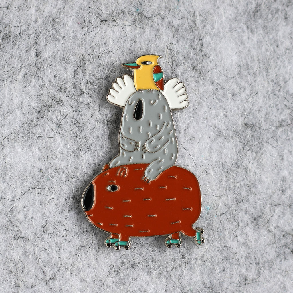 Aussie Skaters Enamel Pin