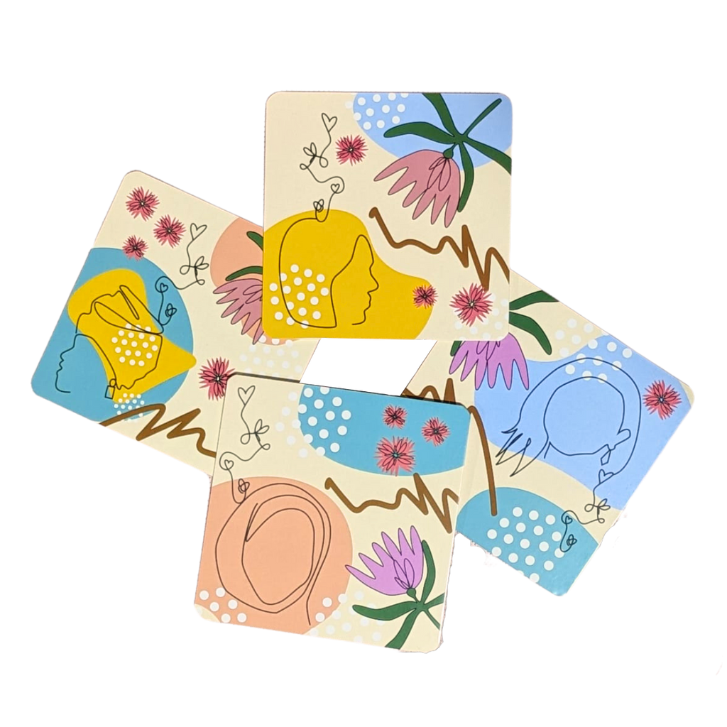 SisterWorks 10th Anniversary Coasters - Pack of 4