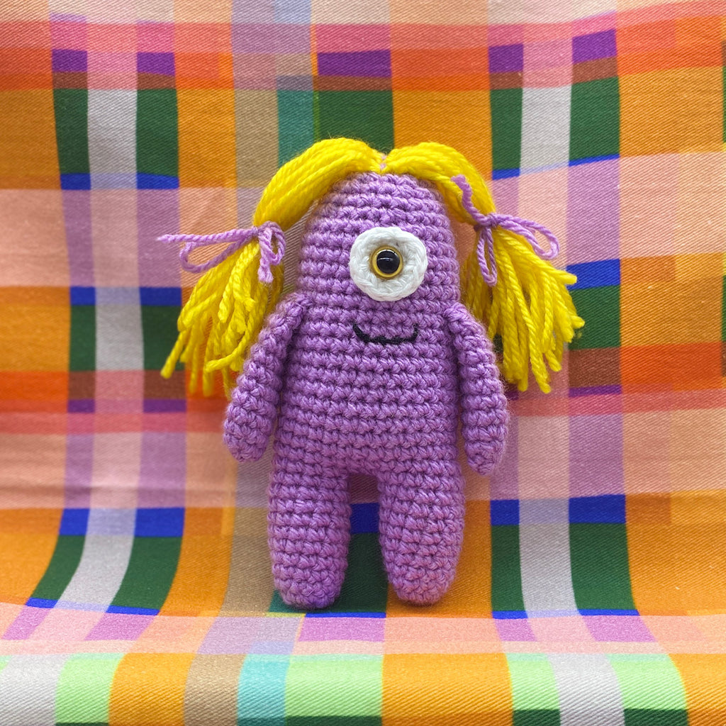 Worry Monster - Lilac & Yellow