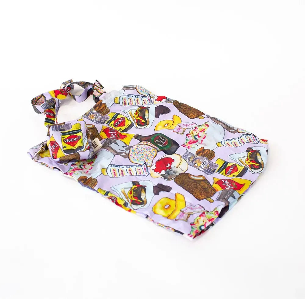 Australian Bites Pack Away Tote Bag