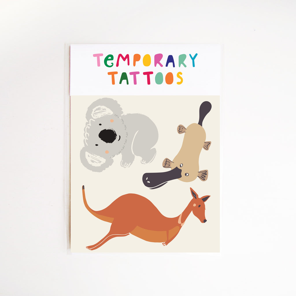 Australiana Animals Temporary Tattoos