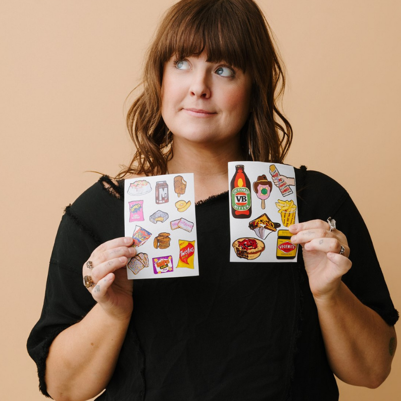 Australiana Sticker Sheet - Twisties and Friends