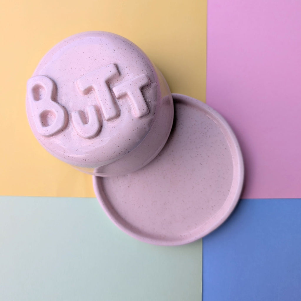 BUTT Butter Dish - Pink