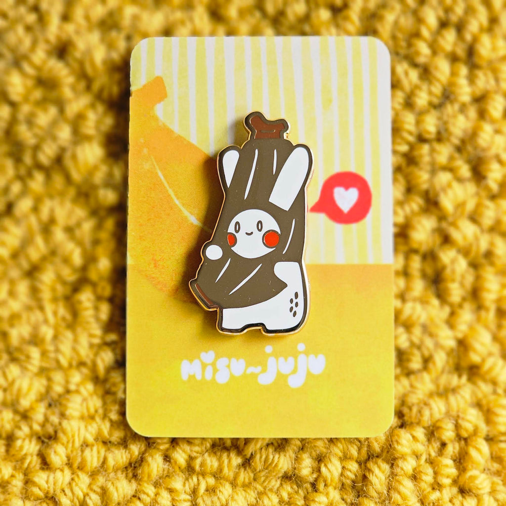 'Banana Bunny' Enamel Pin