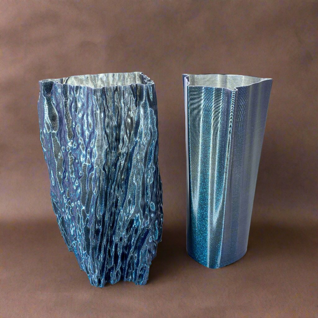 3D Printed Vase - Moondust Bark Vase