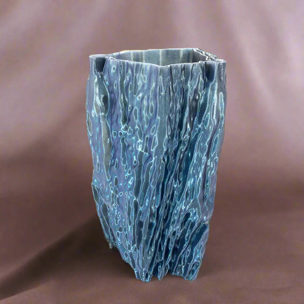 3D Printed Vase - Moondust Bark Vase