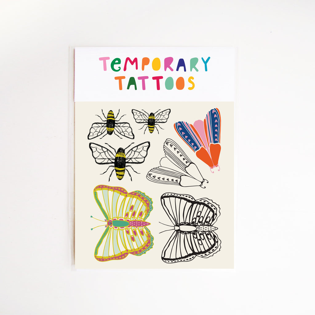 Bees and Butterflies Temporary Tattoos