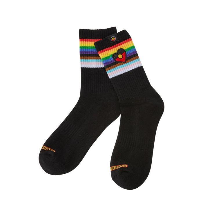 Blak Rainbow Luv Socks - Black