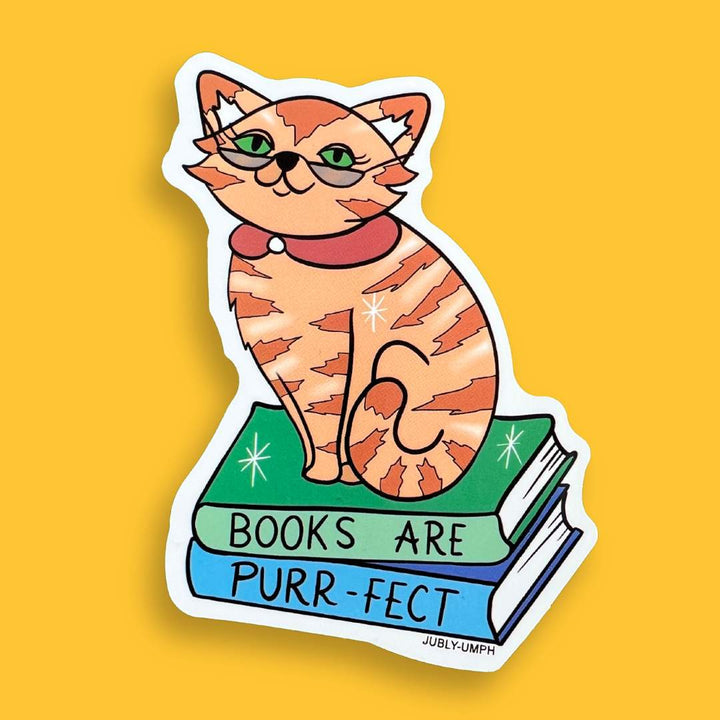 Books Are Purr-Fect Sticker