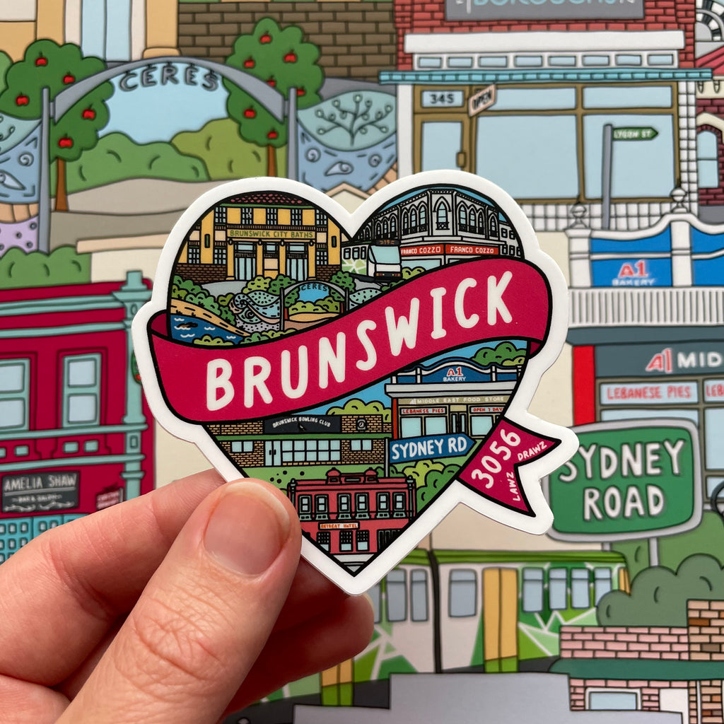 Suburb Stickers - Brunswick