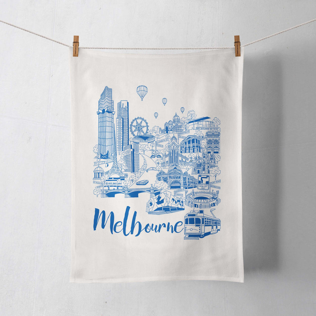 CBD Tea Towel - Blue