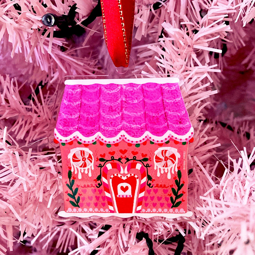 CHRISTMAS ORNAMENT - Candy Gingerbread House