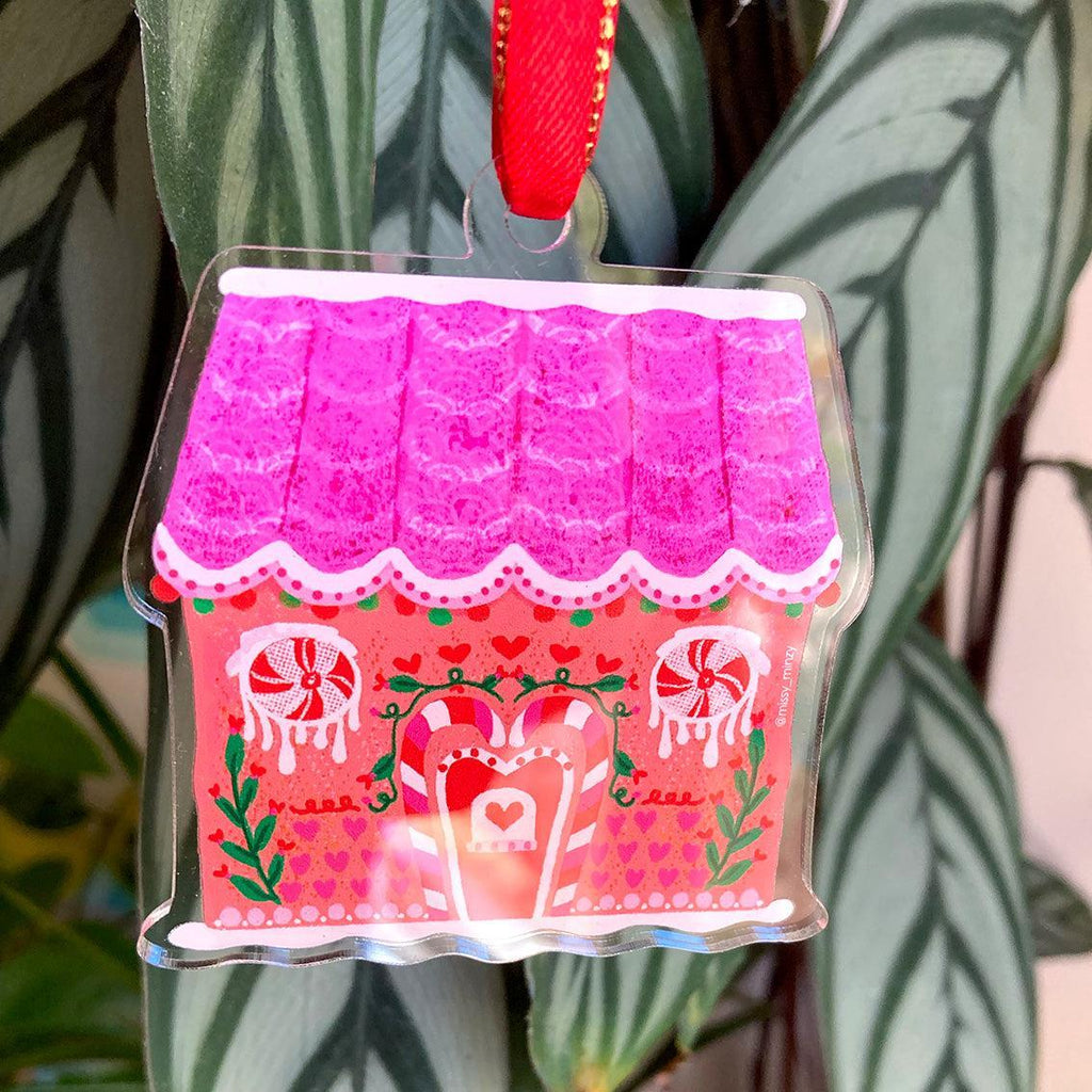 CHRISTMAS ORNAMENT - Candy Gingerbread House