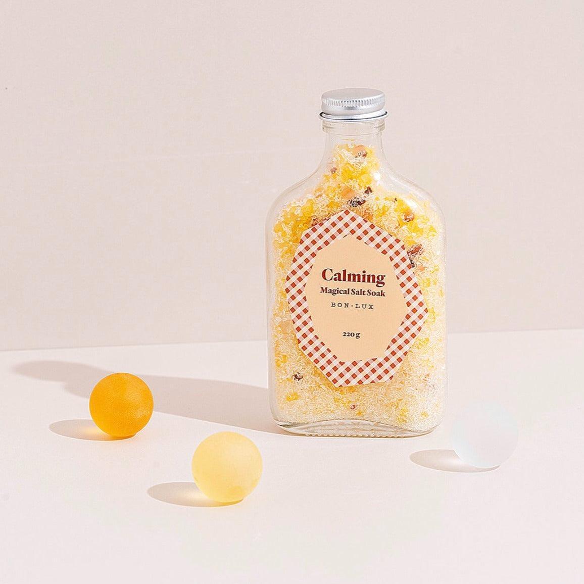 Calming Magical Salt Soak - Glass Bottle, QVWC SHOP!