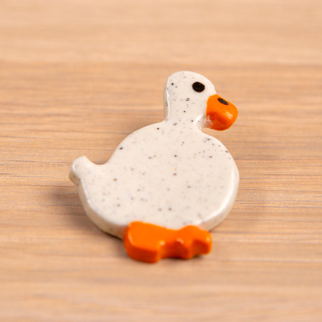 Ceramic Brooch - Wandering Duck