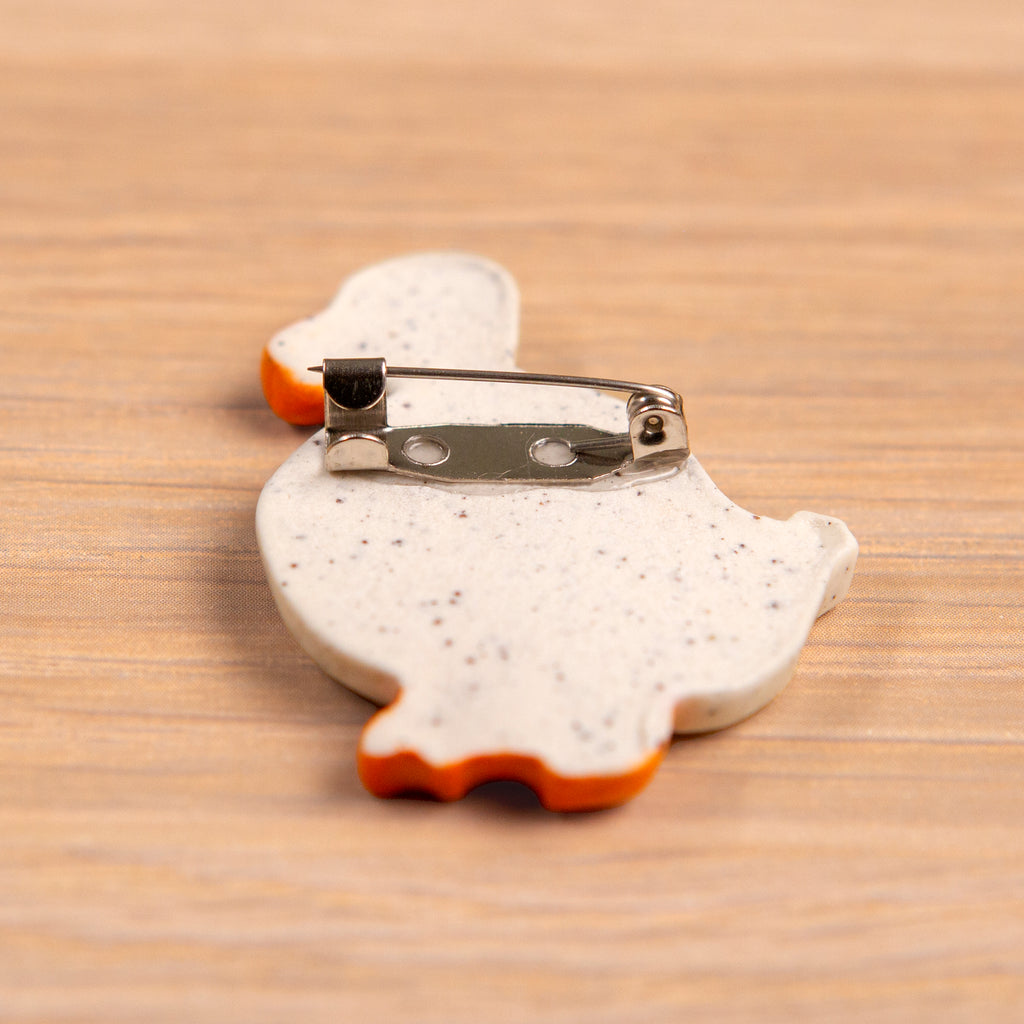 Ceramic Brooch - Wandering Duck