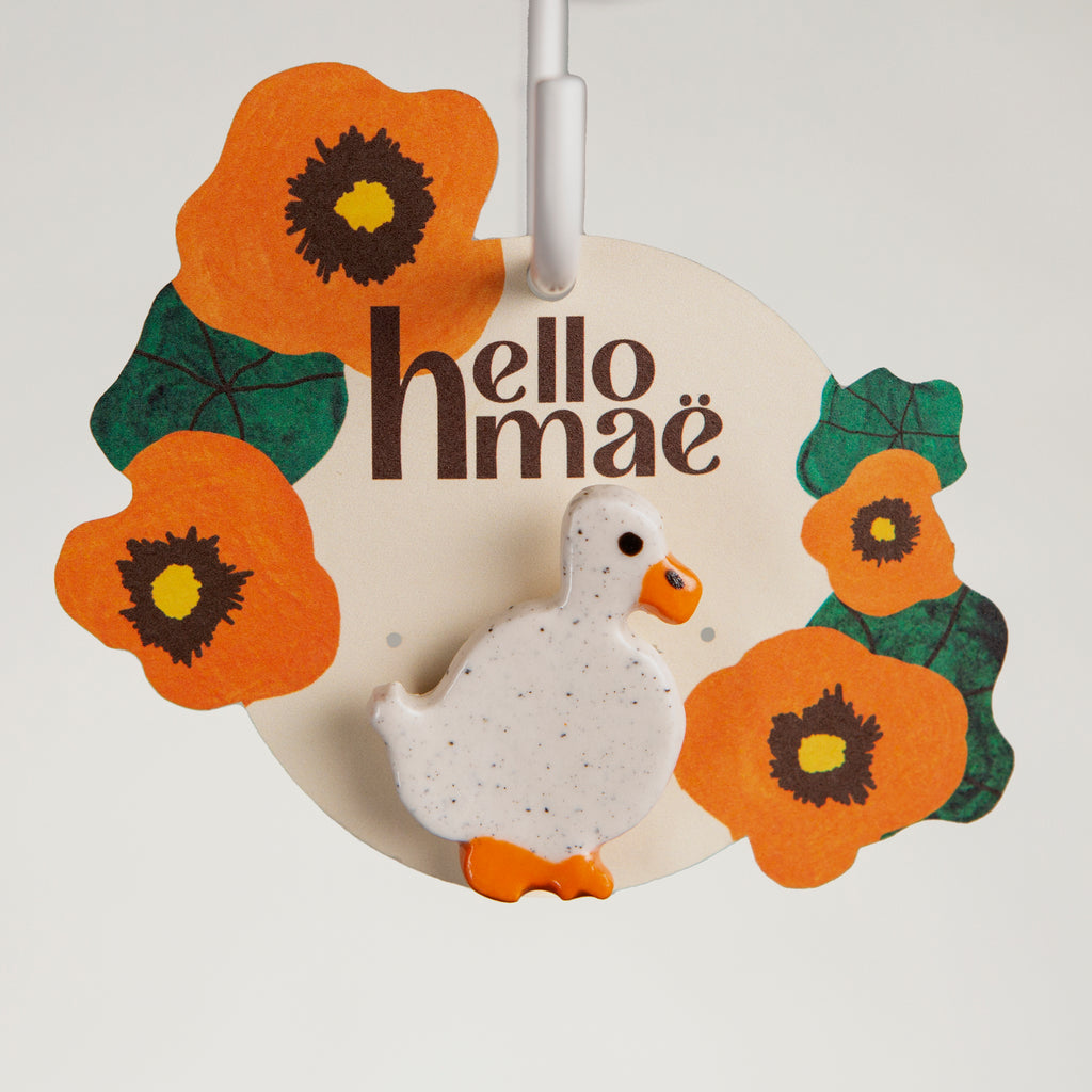 Ceramic Brooch - Wandering Duck