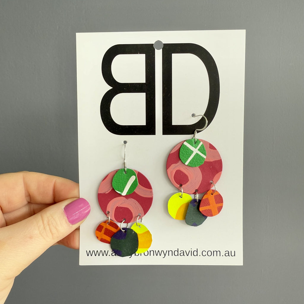 Circle Drops Earrings