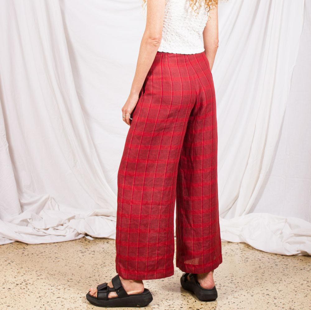 Classic Pants- Carnelian Plaid