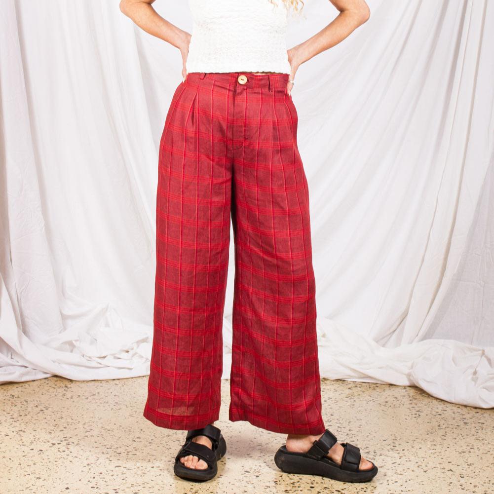 Classic Pants- Carnelian Plaid