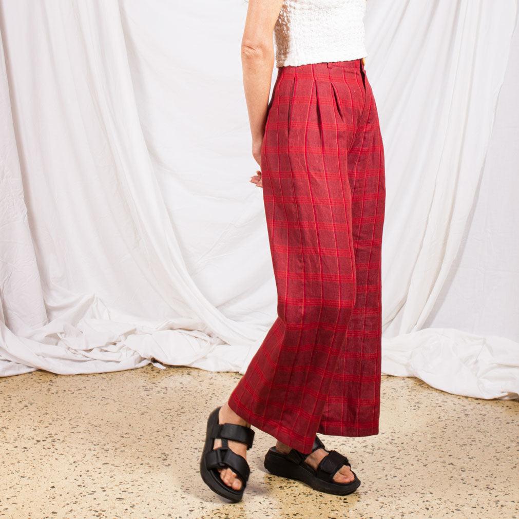 Classic Pants- Carnelian Plaid