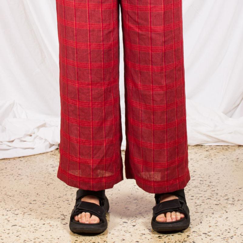 Classic Pants- Carnelian Plaid