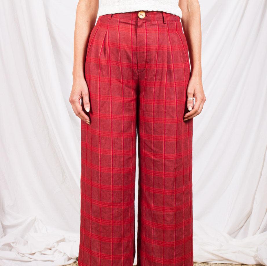 Classic Pants- Carnelian Plaid