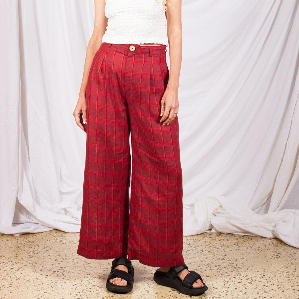 Classic Pants- Carnelian Plaid