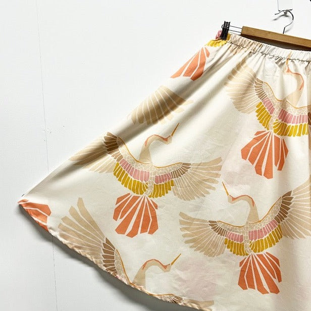 Cream Marabou Mosaic Skirt