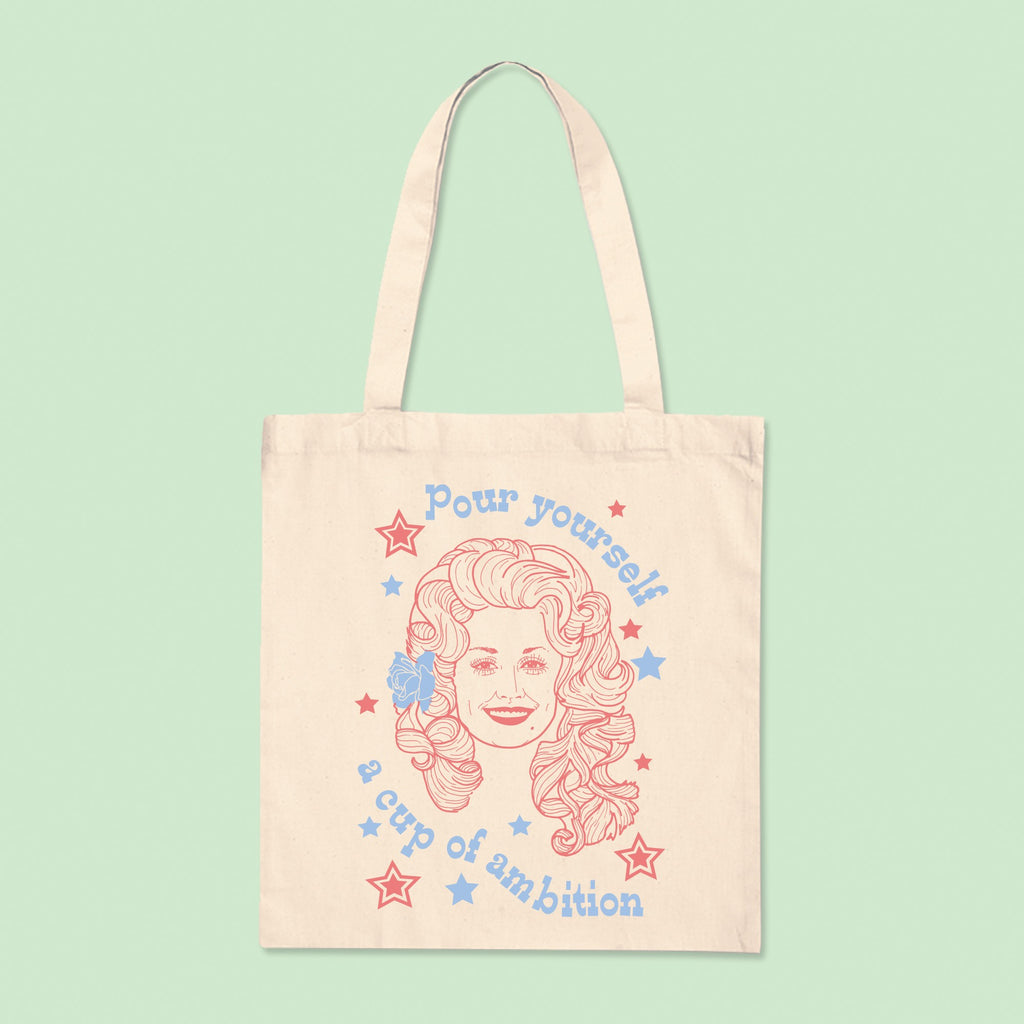 Cup of Ambition Calico Tote Bag
