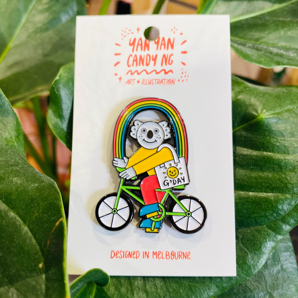 Cycling Koala Pin