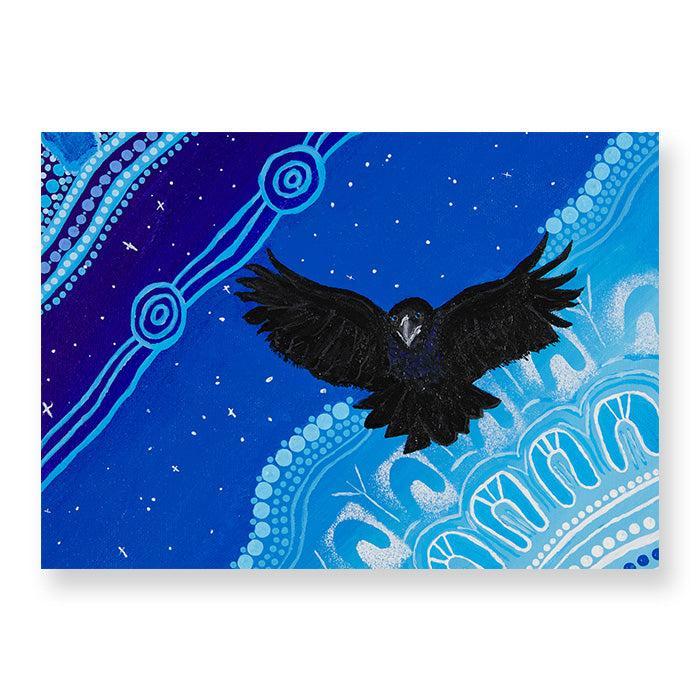 Determined Little Crow Art Print