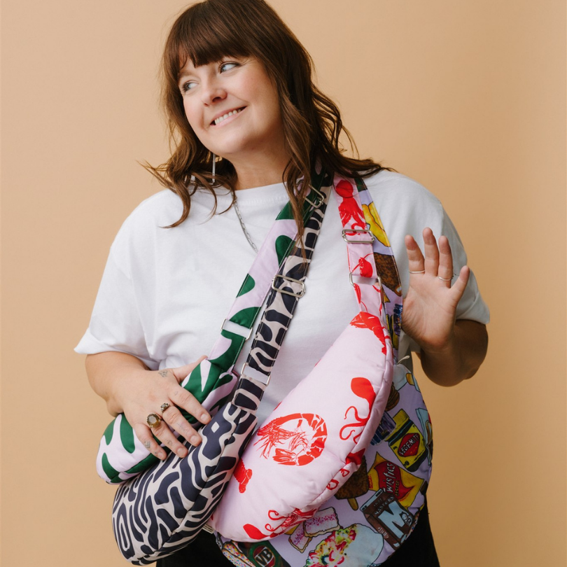 Ebb and Flow Puffy Slingy Bag