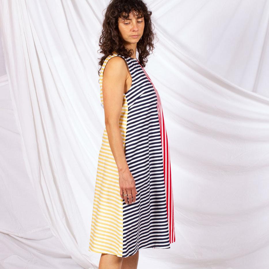 Eden Dress - Stripe Splice