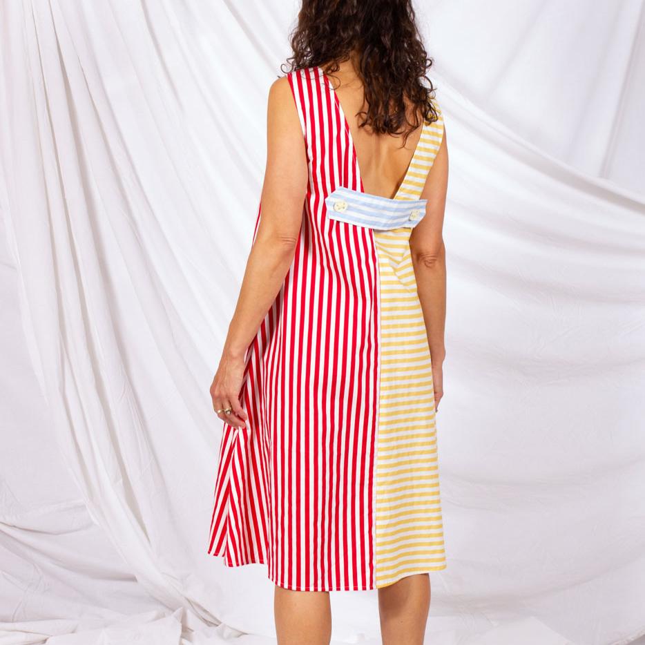 Eden Dress - Stripe Splice