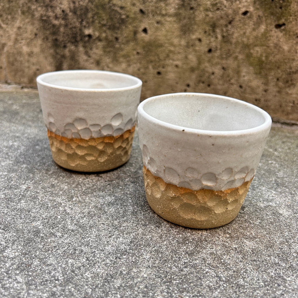 Ceramic Tumbler -matte dimple glaze