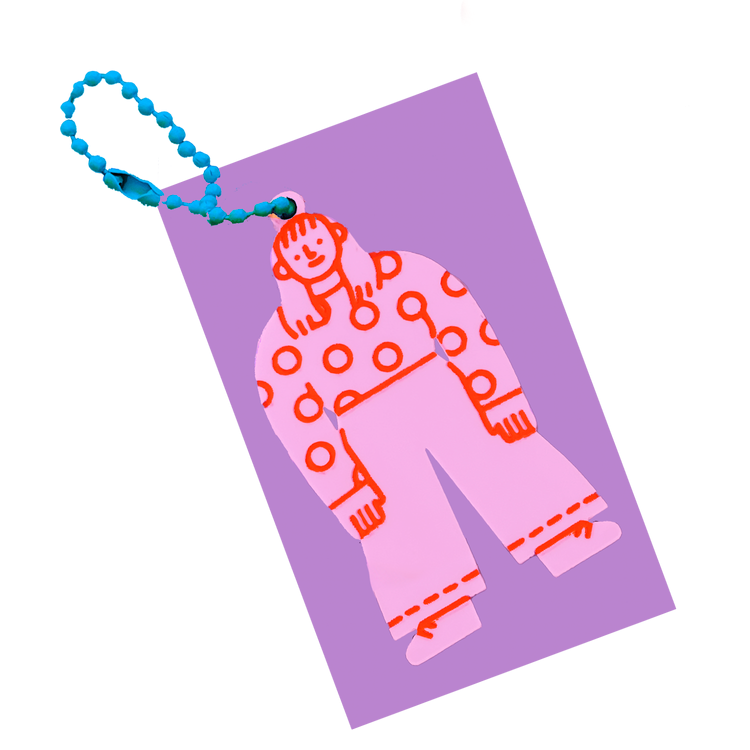 Gal Pals Acrylic Charm - Lilac