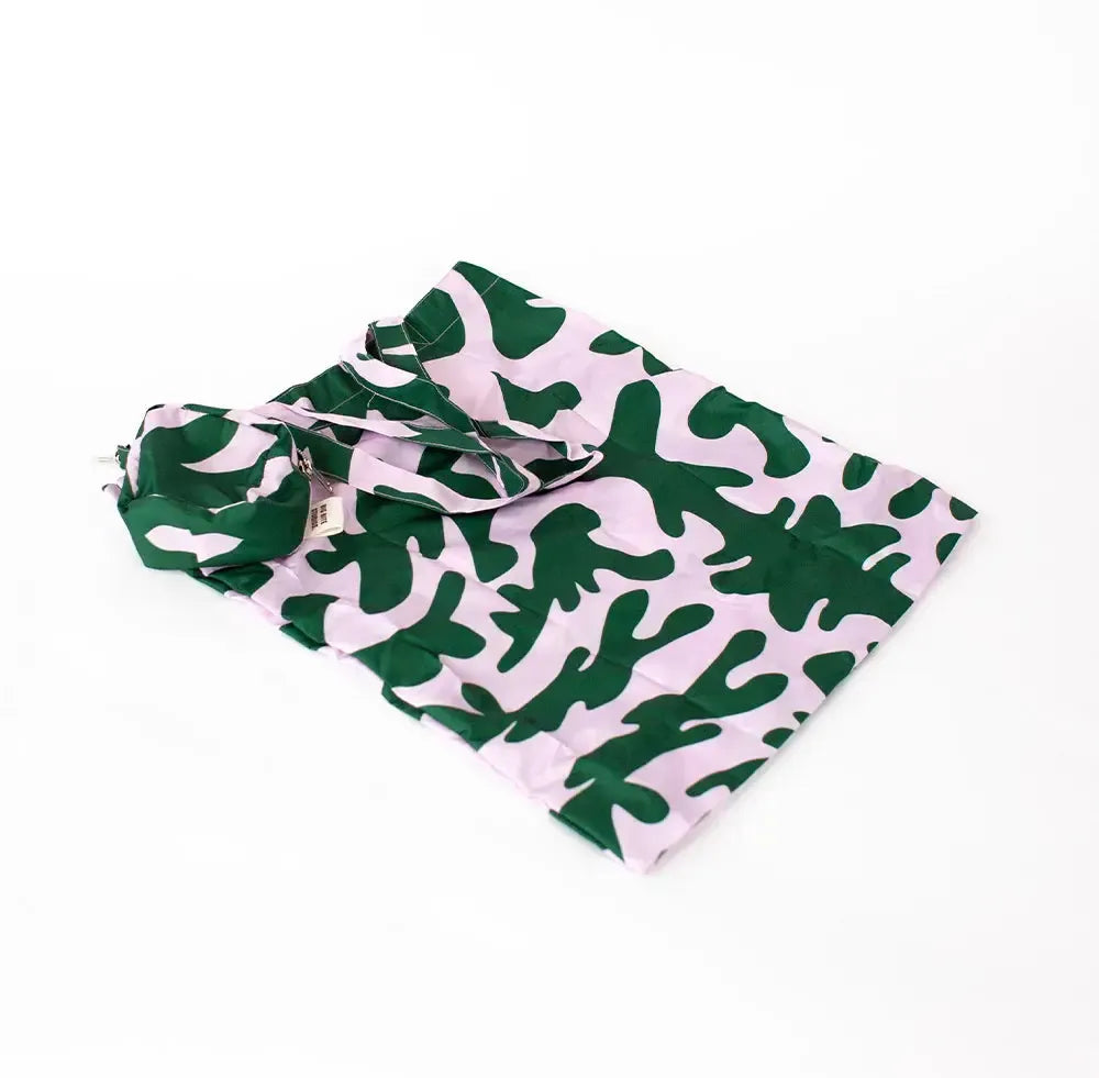 Green and Pink Dream Pack Away Tote Bag