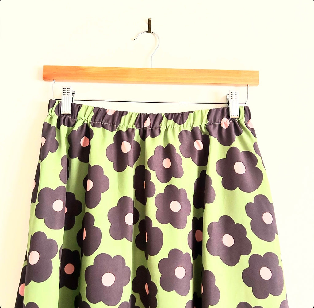 Green Flower Skirt