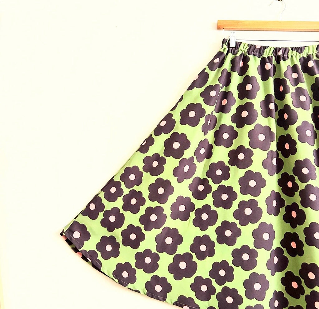 Green Flower Skirt