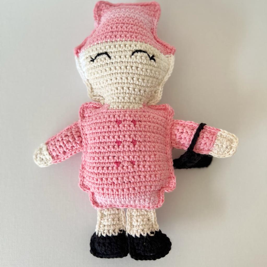 Pretty in Pink Crochet Doll