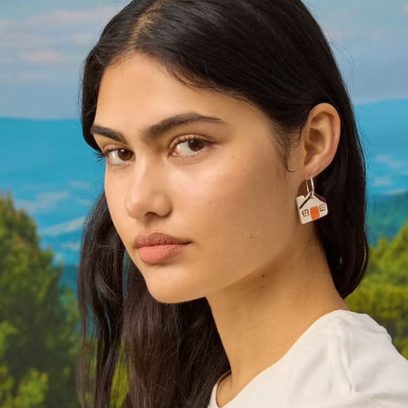 House Mini Hoop Earrings