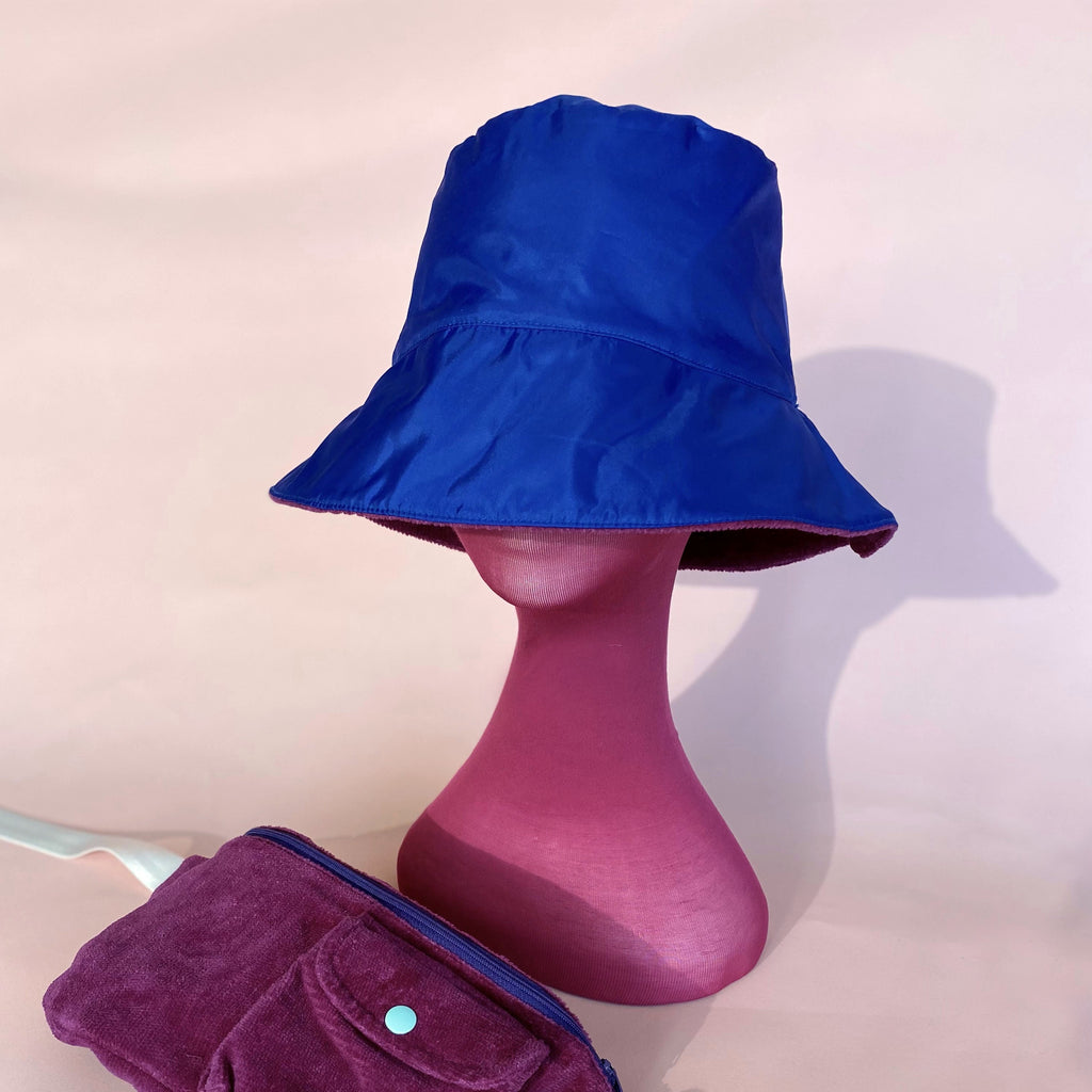 Magenta Reversible Water Resistant Bucket Hat
